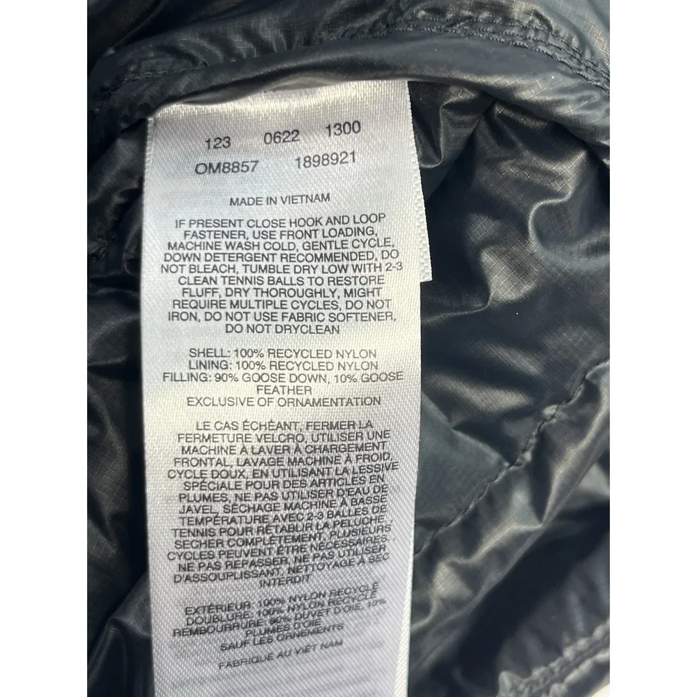 Mountain Hardwear 800 Goose Down Puffer Vest Men's XL Black Full Zip Lightweight